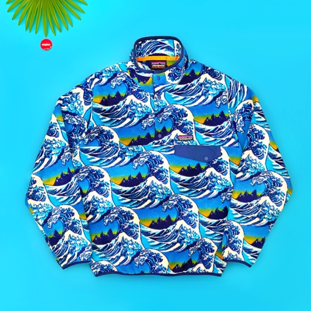 ISO Patagonia Fitzroy Waves Synchilla Size S OR M